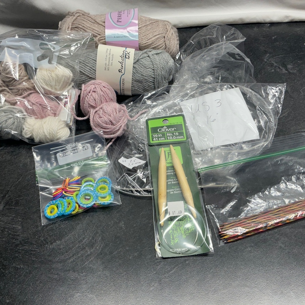 Lot of knitting supplies